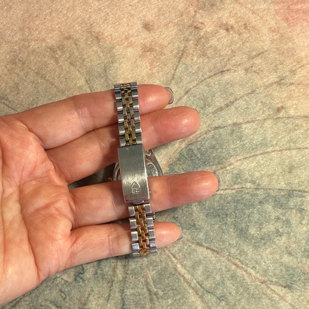 Tudor Silver and Gold Watch with White Dial - Picture 3 of 9